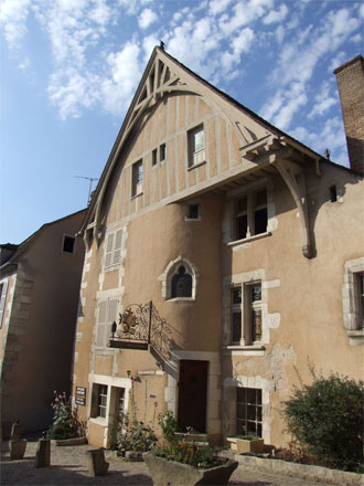 Mittelalterliches Haus in Auxerre, Burgund